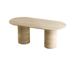 Arte Marble Traverten Yemek Masası