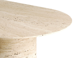 Arte Marble Traverten Yemek Masası