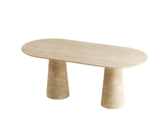 Arte Marble Traverten Yemek Masası