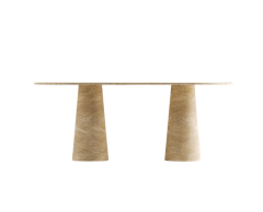 Arte Marble Traverten Yemek Masası