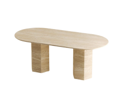Arte Marble Traverten Yemek Masası