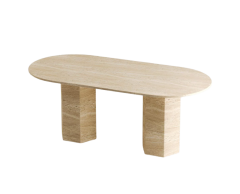 Arte Marble Traverten Yemek Masası