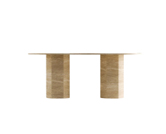 Arte Marble Traverten Yemek Masası
