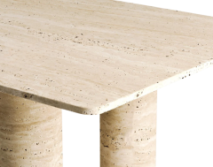 Arte Marble Traverten Yemek Masası