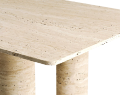 Arte Marble Traverten Yemek Masası