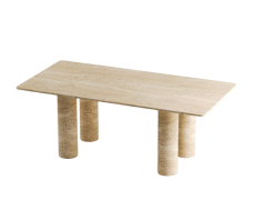 Arte Marble Traverten Yemek Masası