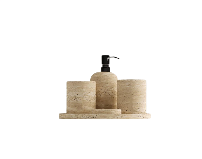 Arte Marble Traverten Banyo Seti