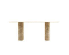 Arte Marble Traverten Yemek Masası