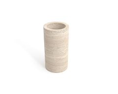 Arte Marble Traverten Silindir Vazo