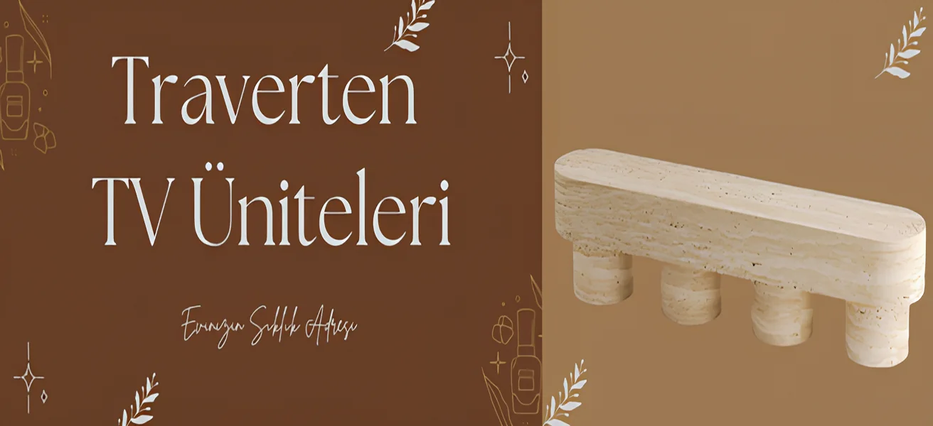 Traverten TV Ünitesi
