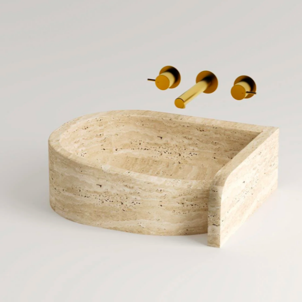 Arte Marble Palmas Traverten Lavabo