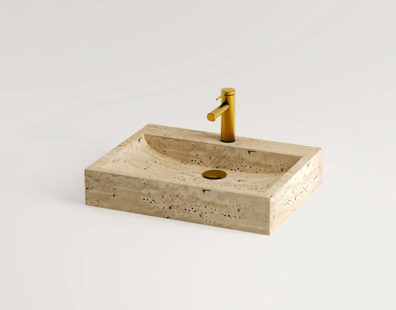 Arte Marble Macapa Traverten Lavabo