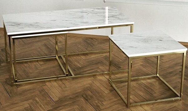 Arte Marble Avare Bianco Muğla Orta Sehpa