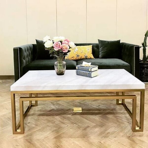 Arte Marble Ourinhos Bianco Muğla Orta Sehpa
