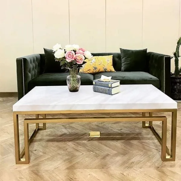 Arte Marble Ourinhos Bianco Muğla Orta Sehpa