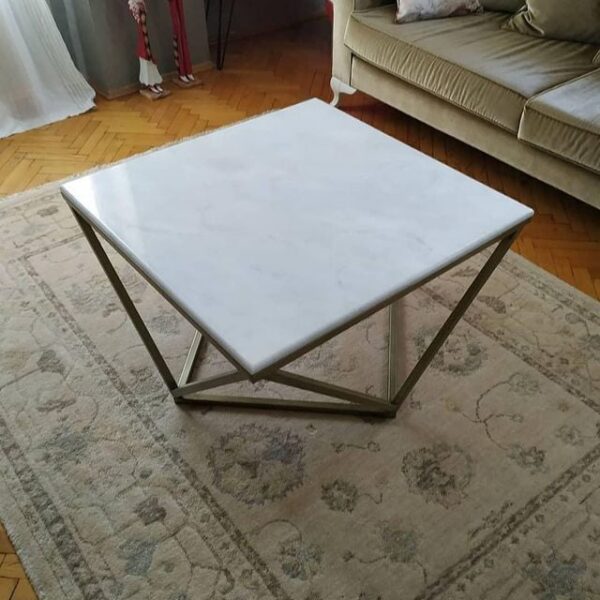 Arte Marble Bertioga Kemal Paşa White Orta Sehpa