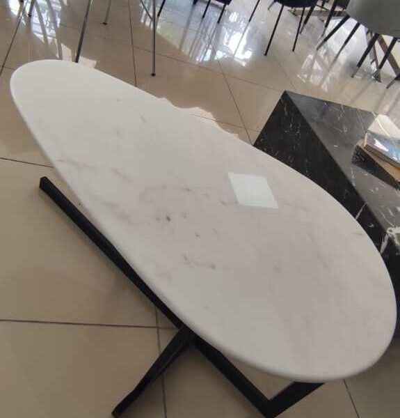 Arte Marble Taubate Afyon Sarı Yumurta Orta Sehpa