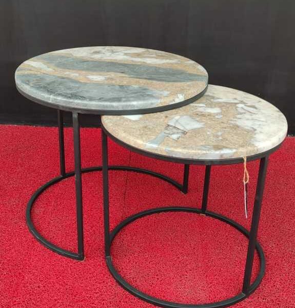 Arte Marble Suzano Afyon Tricolor Orta Sehpa