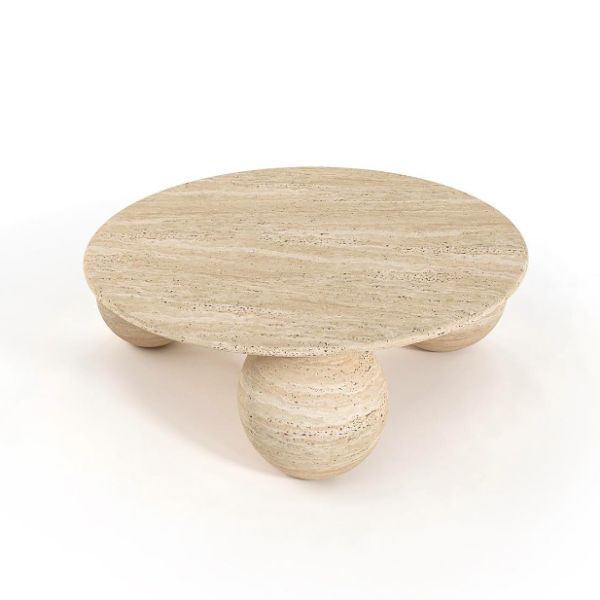 Arte Marble Guarapari Traverten Orta Sehpa