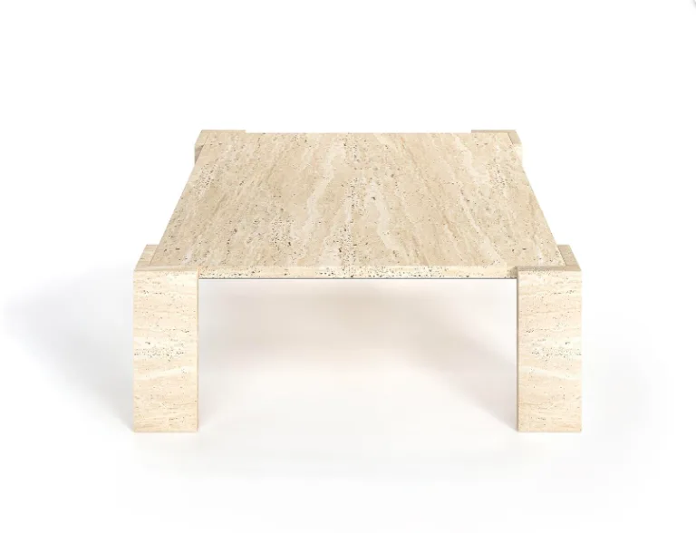 Arte Marble Itaperuna Traverten Orta Sehpa
