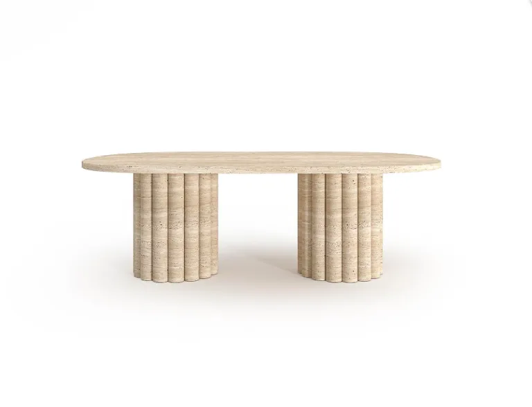 Arte Marble Itabuna Traverten Orta Sehpa