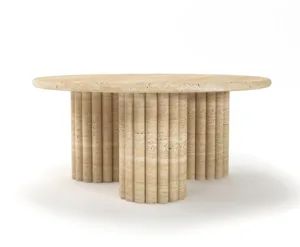 Arte Marble Jequie Traverten Orta Sehpa