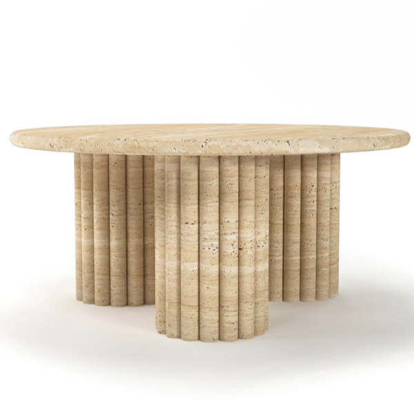 Arte Marble Jequie Traverten Orta Sehpa