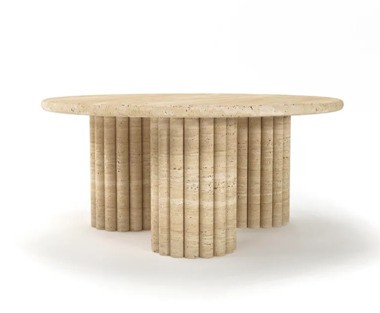 Arte Marble Jequie Traverten Orta Sehpa
