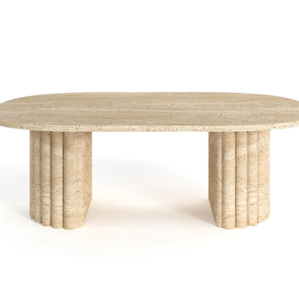Arte Marble Brumado Traverten Orta Sehpa