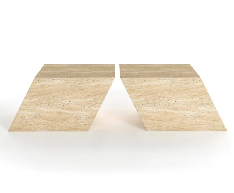 Arte Marble Irece Traverten Orta Sehpa