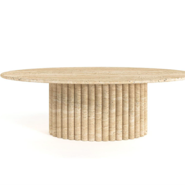 Arte Marble Garanhuns Traverten Orta Sehpa