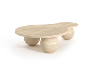 Arte Marble Ipojuca Traverten Orta Sehpa