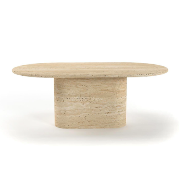 Arte Marble Limoeiro Traverten Orta Sehpa