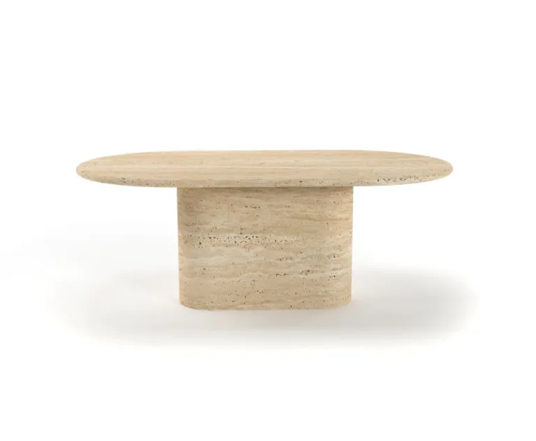 Arte Marble Limoeiro Traverten Orta Sehpa