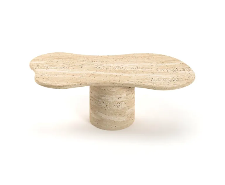Arte Marble Surubim Traverten Orta Sehpa