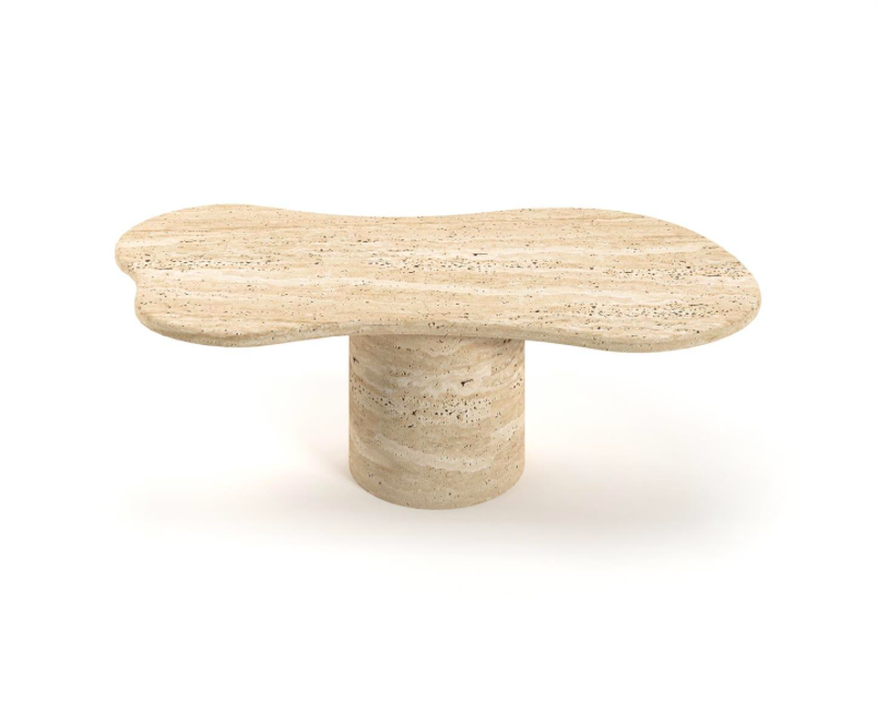 Arte Marble Surubim Traverten Orta Sehpa