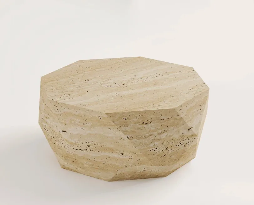 Arte Marble Umuarama Traverten Orta Sehpa