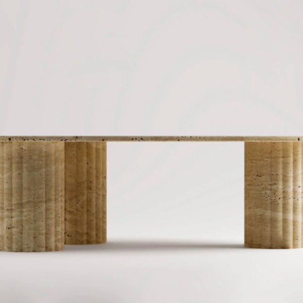 Arte Marble Arapongas Traverten Orta Sehpa