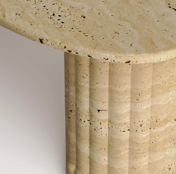 Arte Marble Arapongas Traverten Orta Sehpa
