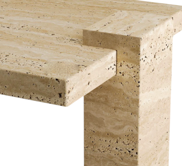 Arte Marble Cianorte Traverten Orta Sehpa