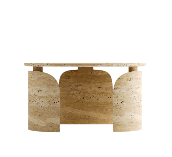 Arte Marble Itapema Traverten Orta Sehpa