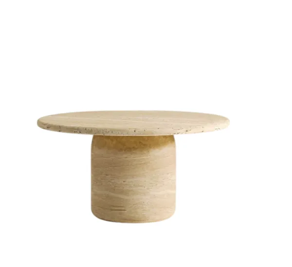 Arte Marble Bombinhas Traverten Orta Sehpa