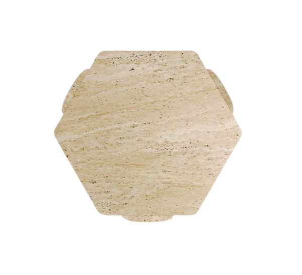 Arte Marble Navegantes Traverten Orta Sehpa