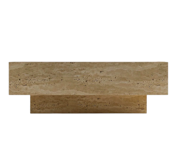 Arte Marble Pomerode Traverten Orta Sehpa