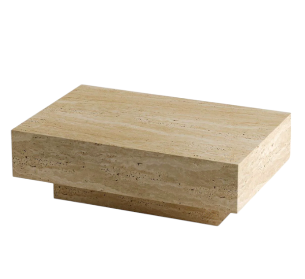 Arte Marble Pomerode Traverten Orta Sehpa