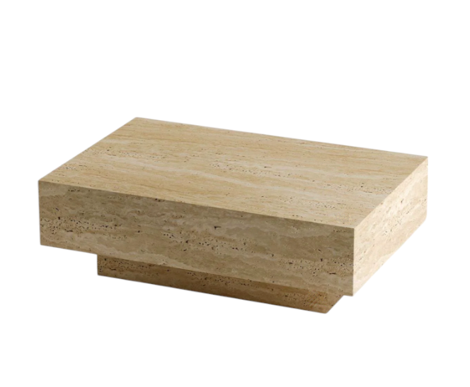 Arte Marble Pomerode Traverten Orta Sehpa