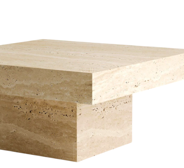 Arte Marble Timbo Traverten Orta Sehpa