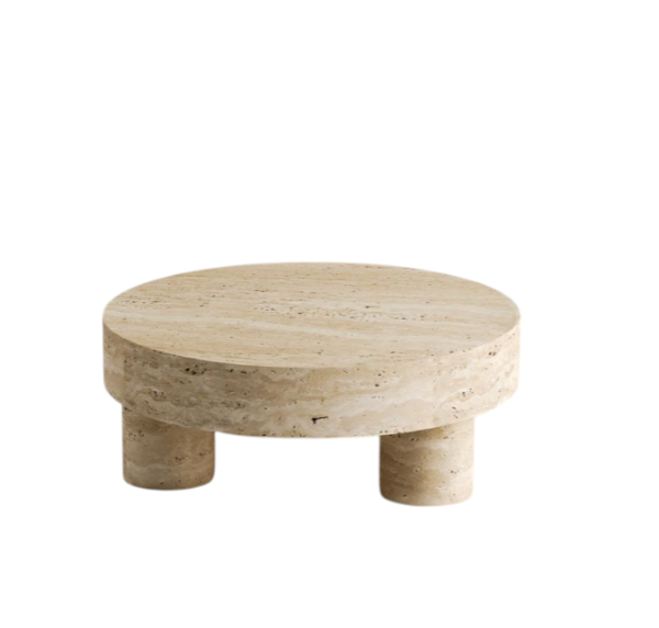 Arte Marble Coruripe Traverten Orta Sehpa