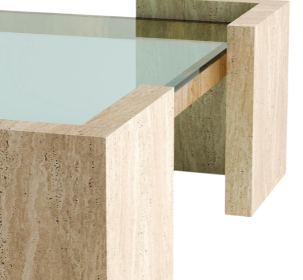 Arte Marble Pilar Traverten Orta Sehpa