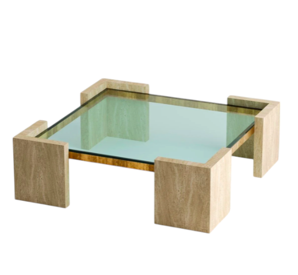 Arte Marble Pilar Traverten Orta Sehpa